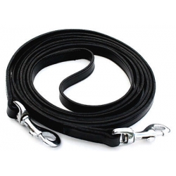 Marjoman Horse Straightness Training Leather Long Reins With Clips